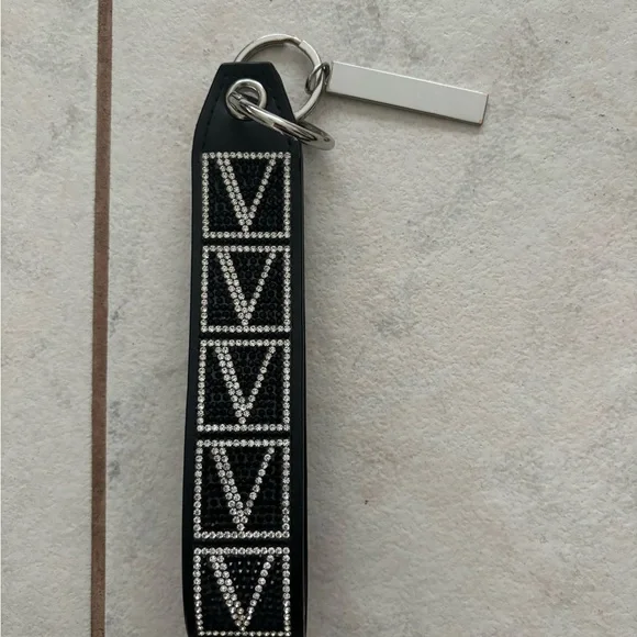 Victoria's Secret Black and Silver Keychain - Picture 3 of 4